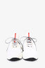 Prada White Knit Logo Sneakers Size 36.5