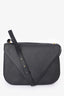 Bottega Veneta Black Leather Mount Envelope Shoulder Bag