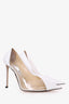 Jimmy Choo White Patent/PVC Cass 95 Pumps Size 40