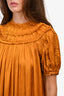 Ulla Johnson Yellow S/S Pleated Blouse Size 2