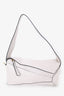 Loewe 2021 White Leather Small Puzzle Hobo Bag