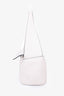 Loewe 2021 White Leather Small Puzzle Hobo Bag