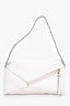 Loewe 2021 White Leather Small Puzzle Hobo Bag