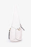 Loewe 2021 White Leather Small Puzzle Hobo Bag