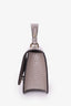 Jimmy Choo Taupe Croc Embossed JC Top Handle Bag