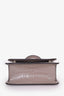 Jimmy Choo Taupe Croc Embossed JC Top Handle Bag