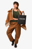 Burberry Brit Tan Suede Shearling Lined Cape Size S