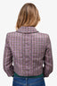 Pre-Loved Chanel™ Purple/Multicolour Woven 'Paris Salzburg' Cropped Jacket Size 38