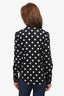 Saint Laurent Black/White Polkadot Western Shirt Size M