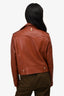 Mackage Brown Leather Motorcycle Jacket Size L