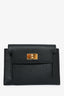 Hermès 2020 Black Leather Kelly Pocket Compact Wallet