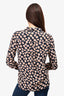 Ganni Navy/Peach Floral Button Down Shirt sz 34