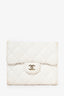 Pre-Loved Chanel™ White Caviar Quilted Flap Wallet