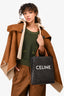 Celine 2019 Black/Brown Coated Canvas Small Triomphe Vertical Cabas Tote