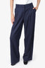 Lafayette 148 Navy Wool Wide Leg Pants Size 6