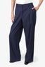 Lafayette 148 Navy Wool Wide Leg Pants Size 6