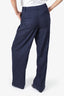 Lafayette 148 Navy Wool Wide Leg Pants Size 6