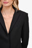 Area Black Wool Crystal Back Blazer Dress Size 4