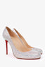 Christian Louboutin Silver Strass Fifi Pumps Size 40