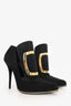 Balmain Black Suede Desiree Boots Size 40