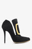 Balmain Black Suede Desiree Boots Size 40