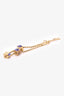 Louis Vuitton Gold Tone Crystal Gamble Bracelet