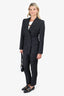 Dolce & Gabbana Black Brocade 'Turlington' Blazer Size 44 + Trousers Size 46 Set