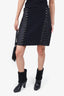 Mugler Black Lace-Up Mini Skirt Size 40