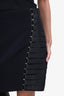 Mugler Black Lace-Up Mini Skirt Size 40