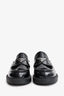 Prada Brush Leather Logo Slip-On Loafers Size 6 Mens