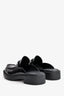 Prada Brush Leather Logo Slip-On Loafers Size 6 Mens