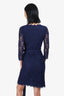 Diane von Furstenberg Navy Lace Wrap Dress Size 2