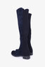 Stuart Weitzman Navy Suede Knee High Boots Size 10.5