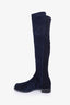 Stuart Weitzman Navy Suede Knee High Boots Size 10.5