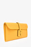 Hermès 2019 Yellow Swift Leather Jige 29 Clutch