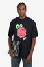 Acne Studios Black/Red Graphic T-Shirt Size S Mens