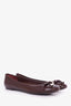 Louis Vuitton Burgundy Epi Leather Ballet Flats Size 36