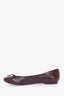 Louis Vuitton Burgundy Epi Leather Ballet Flats Size 36