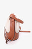 Loewe Beige/Tan Canvas/Leather Small 'Balloon' Drawstring Bucket Bag