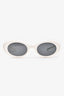 Maison Margiela x Gentle Monster White Round Frame Acrylic Sunglasses