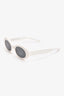 Maison Margiela x Gentle Monster White Round Frame Acrylic Sunglasses