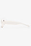 Maison Margiela x Gentle Monster White Round Frame Acrylic Sunglasses