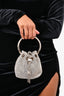 Jimmy Choo Crystal Micro Bon Bon Top Handle Clutch with Strap