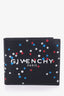 Givenchy Black Leather Star Logo Bi-fold Wallet