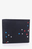 Givenchy Black Leather Star Logo Bi-fold Wallet