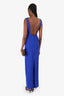 Miss Geisha Blue Cut-out Sleeveless Midi Dress Size 34