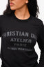 Christian Dior Black/Grey Cotton Graphic 'Atelier Paris' Shirt Size XS