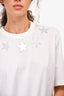 Givenchy White Cotton Star T-Shirt Size S