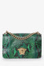 Versace Green Python Medusa Head Chain Bag