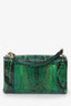 Versace Green Python Medusa Head Chain Bag